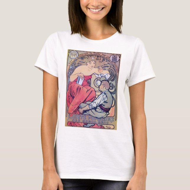 Camiseta Alphonse Mucha (Anverso)