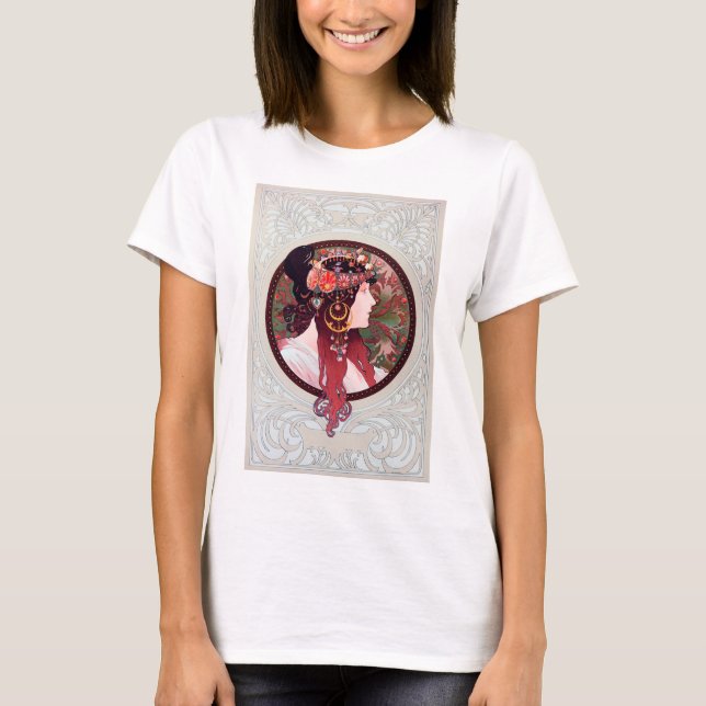Camiseta Alphonse Mucha (Anverso)