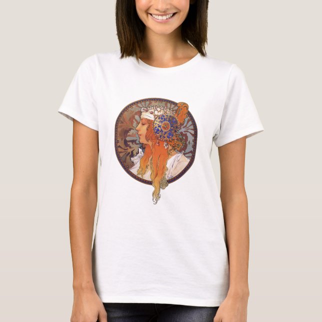 Camiseta Alphonse Mucha (Anverso)
