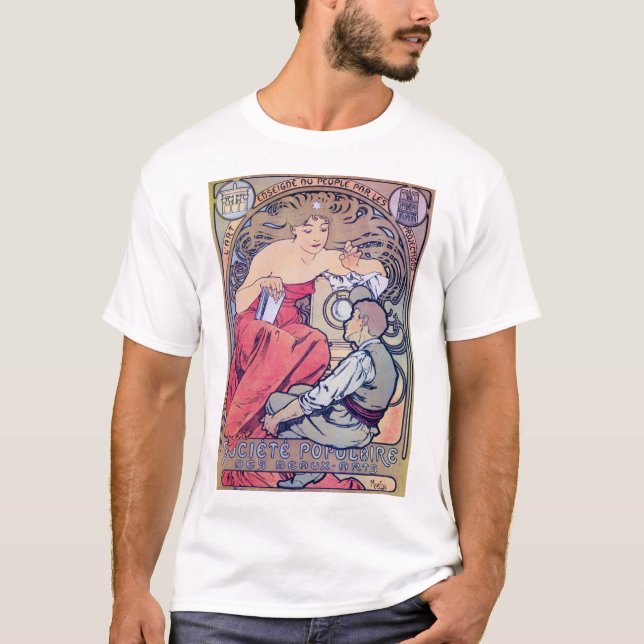 Camiseta Alphonse Mucha (Anverso)