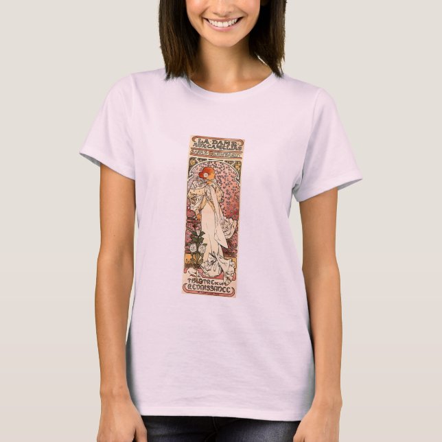Camiseta Alphonse Mucha Art Nouveau (Anverso)