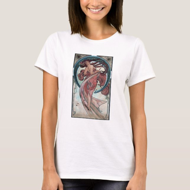 Camiseta Alphonse Mucha Art Nouveau T-Shirt (Anverso)