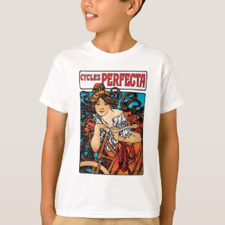 Camiseta Alphonse Mucha - Ciclos Perfecta Retro Art Nouveau