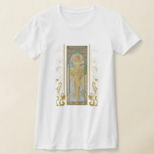 Camiseta Alphonse Mucha de Art Nouveau - El brillo del día