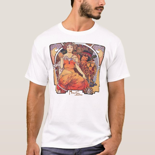 Camiseta Alphonse Mucha - Feria Mundial de St. Louis 1904 (Anverso)