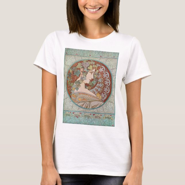 Camiseta Alphonse Mucha - Ivy (Anverso)