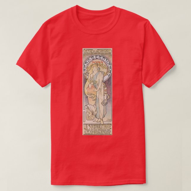 Camiseta Alphonse Mucha La Samaritaine (Diseño del anverso)