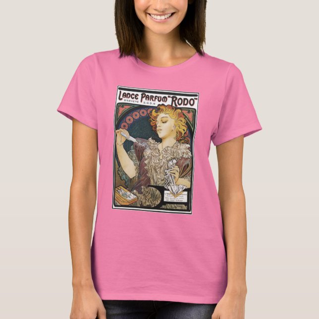 Camiseta Alphonse Mucha- Lance Parfum "Rodo" - Anuncio Perf (Anverso)