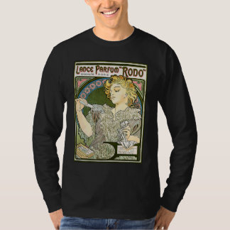 Camiseta Alphonse Mucha lanza perfume Rodo, Nouveau Fine