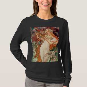 Camiseta Alphonse Mucha, Las Estaciones (1896) Primavera