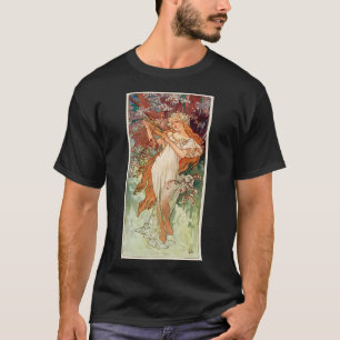 Camiseta Alphonse Mucha, Las Estaciones (1896) Primavera