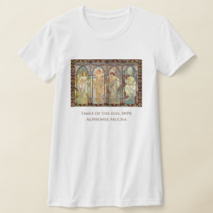 Camiseta Alphonse Mucha - Las horas del día