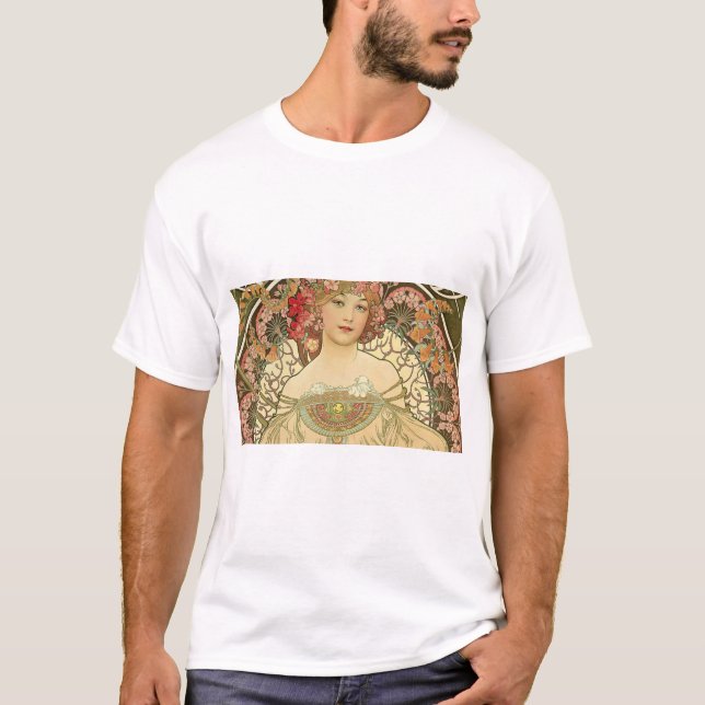 Camiseta Alphonse Mucha - Maestro Art Nouveau (Anverso)