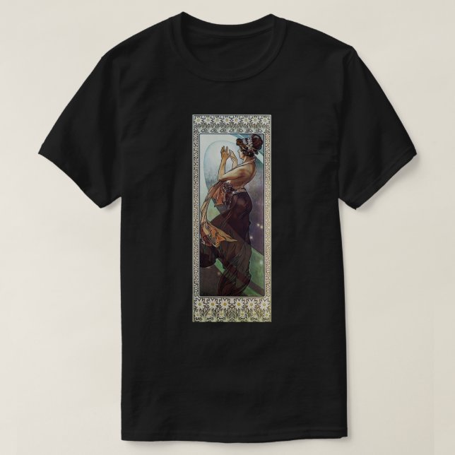 Camiseta Alphonse Mucha Pole Star (Diseño del anverso)
