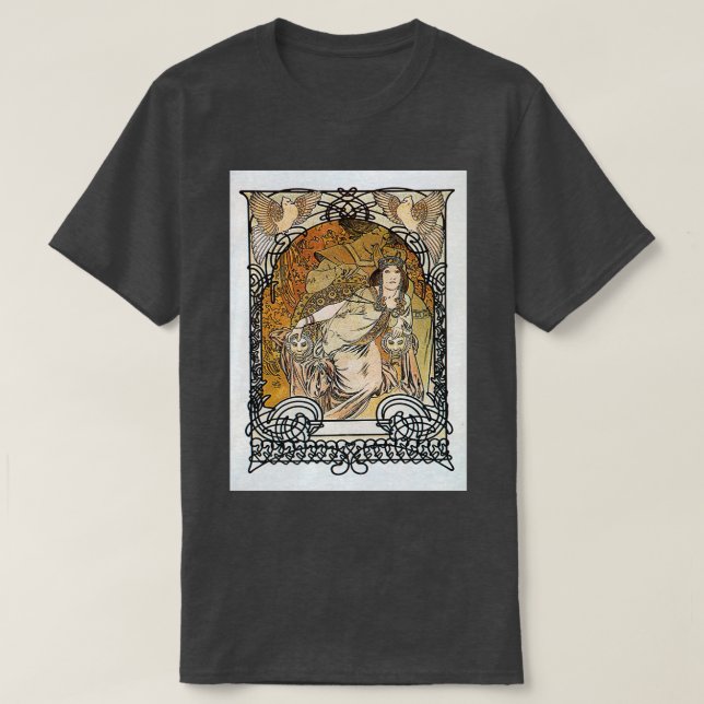 Camiseta Alphonse Mucha Princesse de Tripoli (Diseño del anverso)