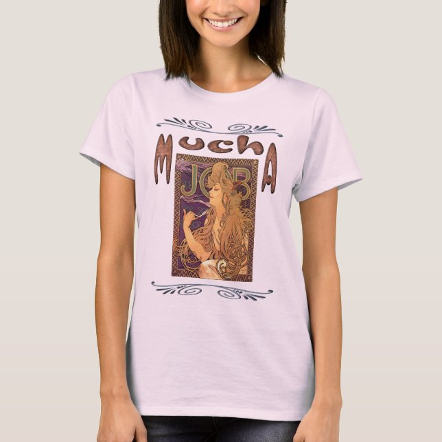 Camiseta Alphonse Mucha - Publicidad laboral (Anverso)