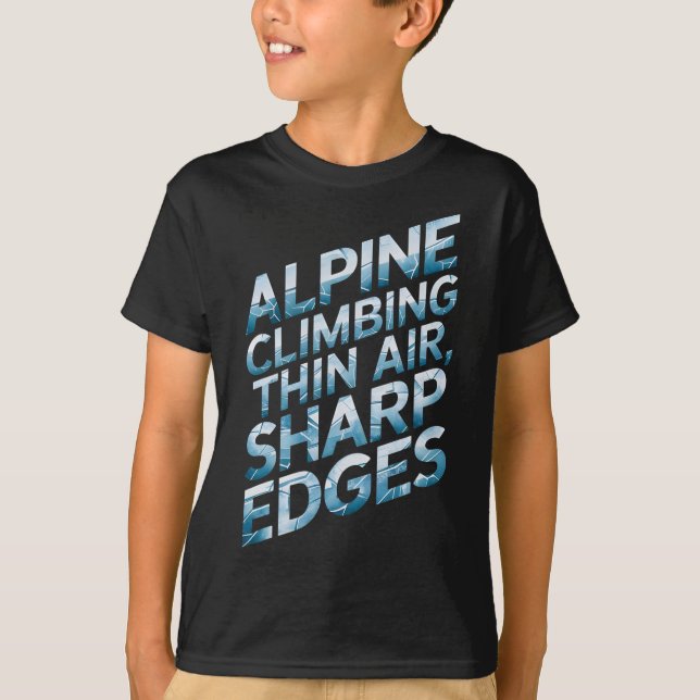 Camiseta Alpine Climbing Thin Air Sharp Edges  (Anverso)