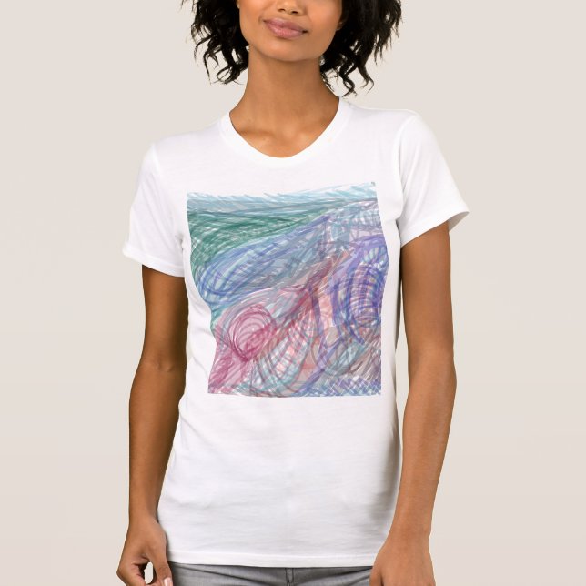 Camiseta Alpine Heights Abstract Doodle (Anverso)