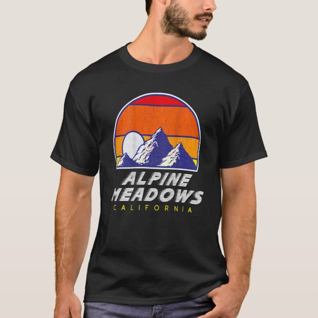Camiseta Alpine Meadows, California - USA Ski Resort BACK P (Anverso)