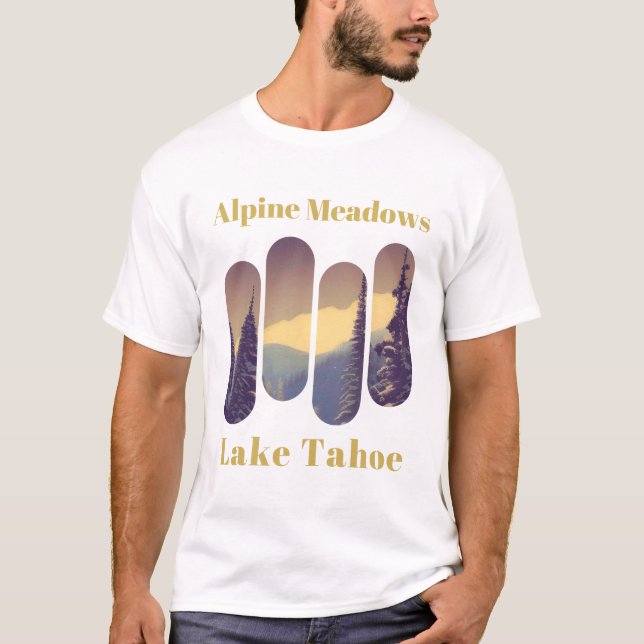 Camiseta Alpine Meadows ski - Lake tahoe (Anverso)