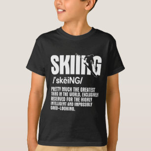 Camiseta Alpine Ski Slope Downhill Esquí Grea Deportiva