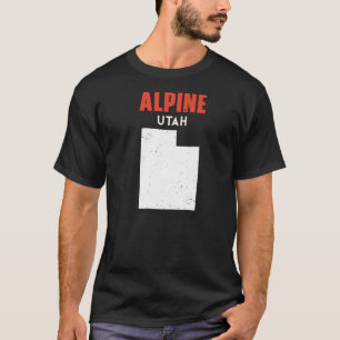 Camiseta Alpine Utah USA State America Travel Utahan
