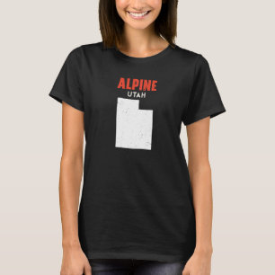 Camiseta Alpine Utah USA State America Travel Utahan
