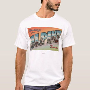 Camiseta Alpino, letra ScenesAlpine, TX de TexasLarge