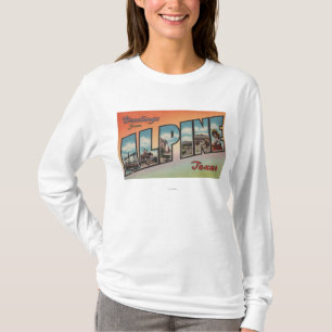 Camiseta Alpino, letra ScenesAlpine, TX de TexasLarge