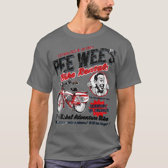 Camiseta Alquiler de bicicletas de Pee Wee Herman (Anverso)