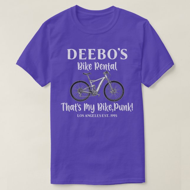 Camiseta Alquiler de bicicletas Deebo Es Mi Punk De Bicicle (Diseño del anverso)