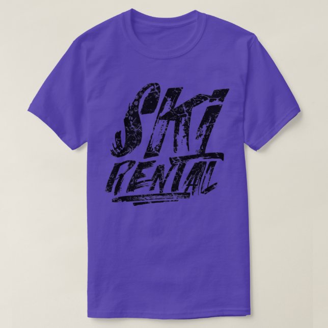 Camiseta Alquiler de esquíes (Diseño del anverso)
