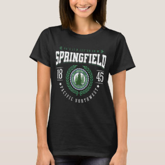 Camiseta Alquiler de Souvenir y pino del estado de Springfi