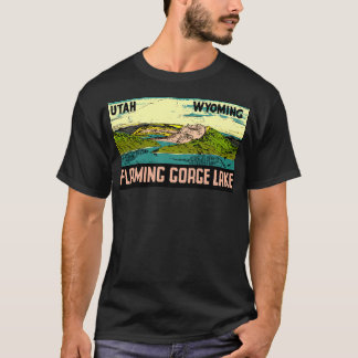 Camiseta Alquiler de viaje en el lago de Gorge Flaming Utah