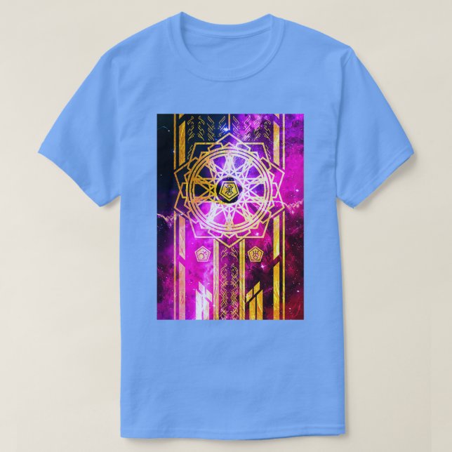 Camiseta Alquimia astral (Diseño del anverso)