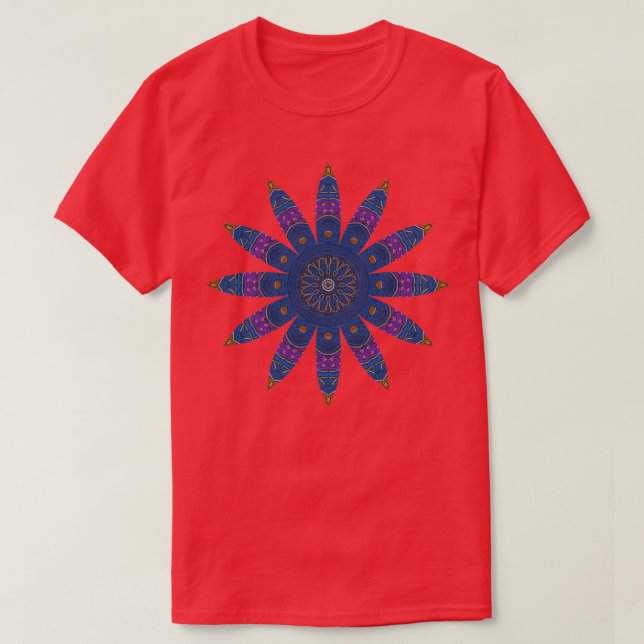 Camiseta Alquimia de flor grande (Diseño del anverso)