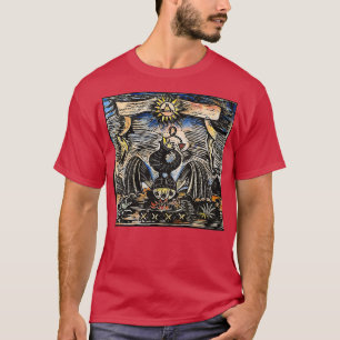 Camiseta Alquimia de impresión de bloques de madera TShirt