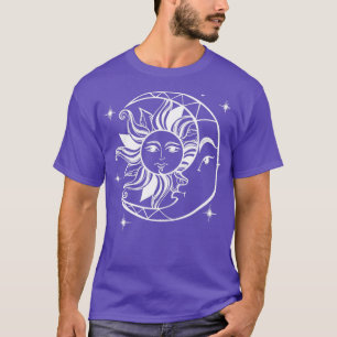 Camiseta Alquimia de luna de sol Astrología Diseño gótico d