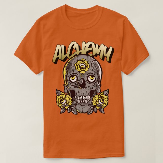 Camiseta Alquimia dorada 2 (Diseño del anverso)