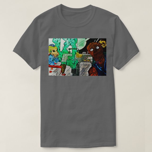 Camiseta Alquimia espacial (Diseño del anverso)