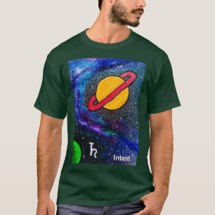 Camiseta Alquimia Intento mágico del espacio de la tarjeta 