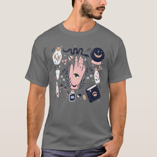 Camiseta Alquimia - Occult - Witch - Wizard - Mystic - Magi (Anverso)