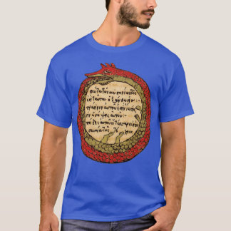 Camiseta Alquimia oculta de serpiente Ouroboros Dragon Medi