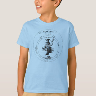 Camiseta Alquimia y Mercurius. Mercury con el caduceo