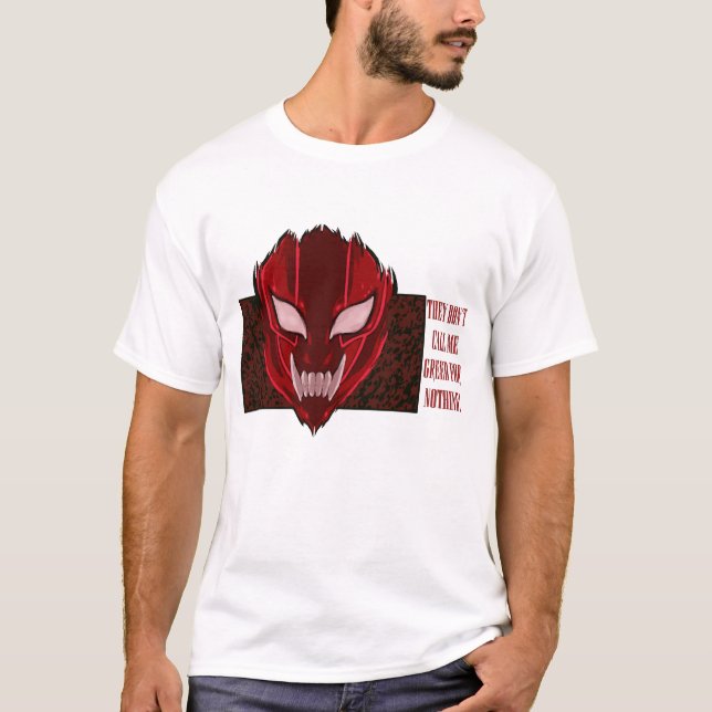 Camiseta Alquimista de metal completo - codicia (Anverso)