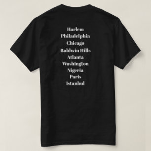 Camiseta "alrededor de la cuadra, alrededor del mundo," HWM