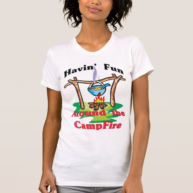 Camiseta Alrededor de la hoguera (Anverso)