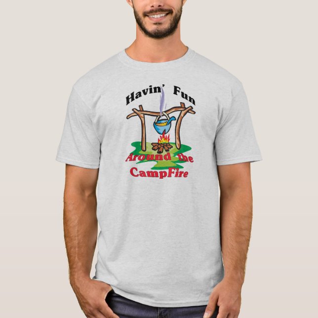 Camiseta Alrededor de la hoguera (Anverso)