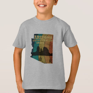 Camiseta Alrededor del mapa de Arizona Sedona