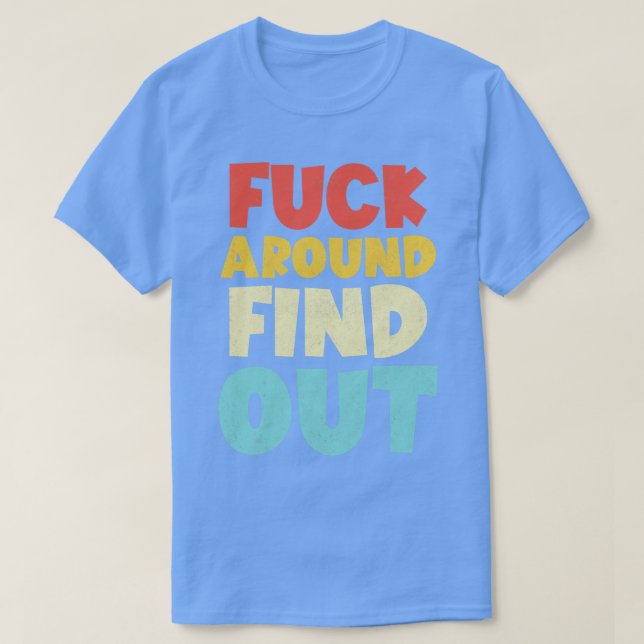 Camiseta Alrededor y descubrir retro (Diseño del anverso)